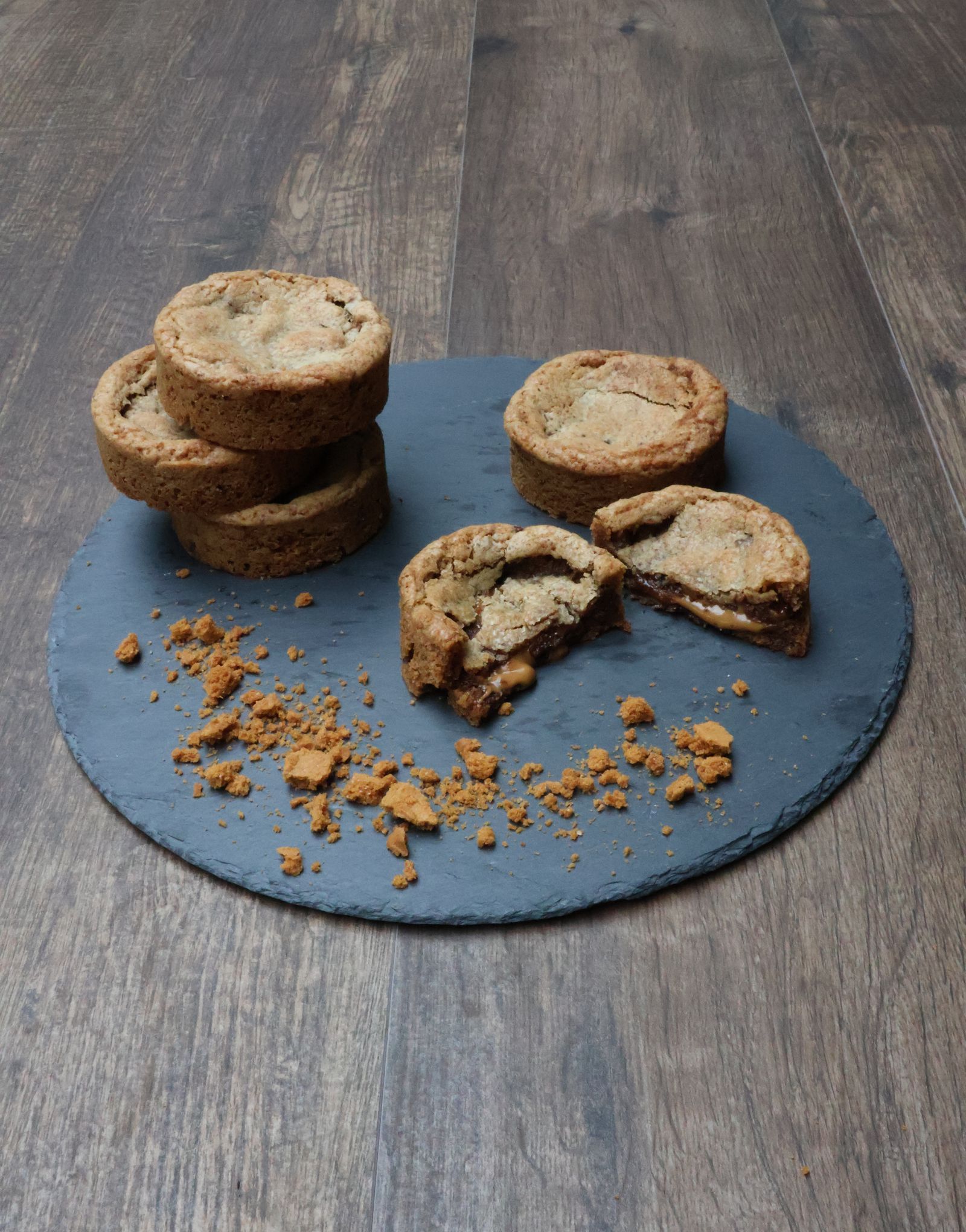 Cookies au spéculoos et pépites de chocolat blanc