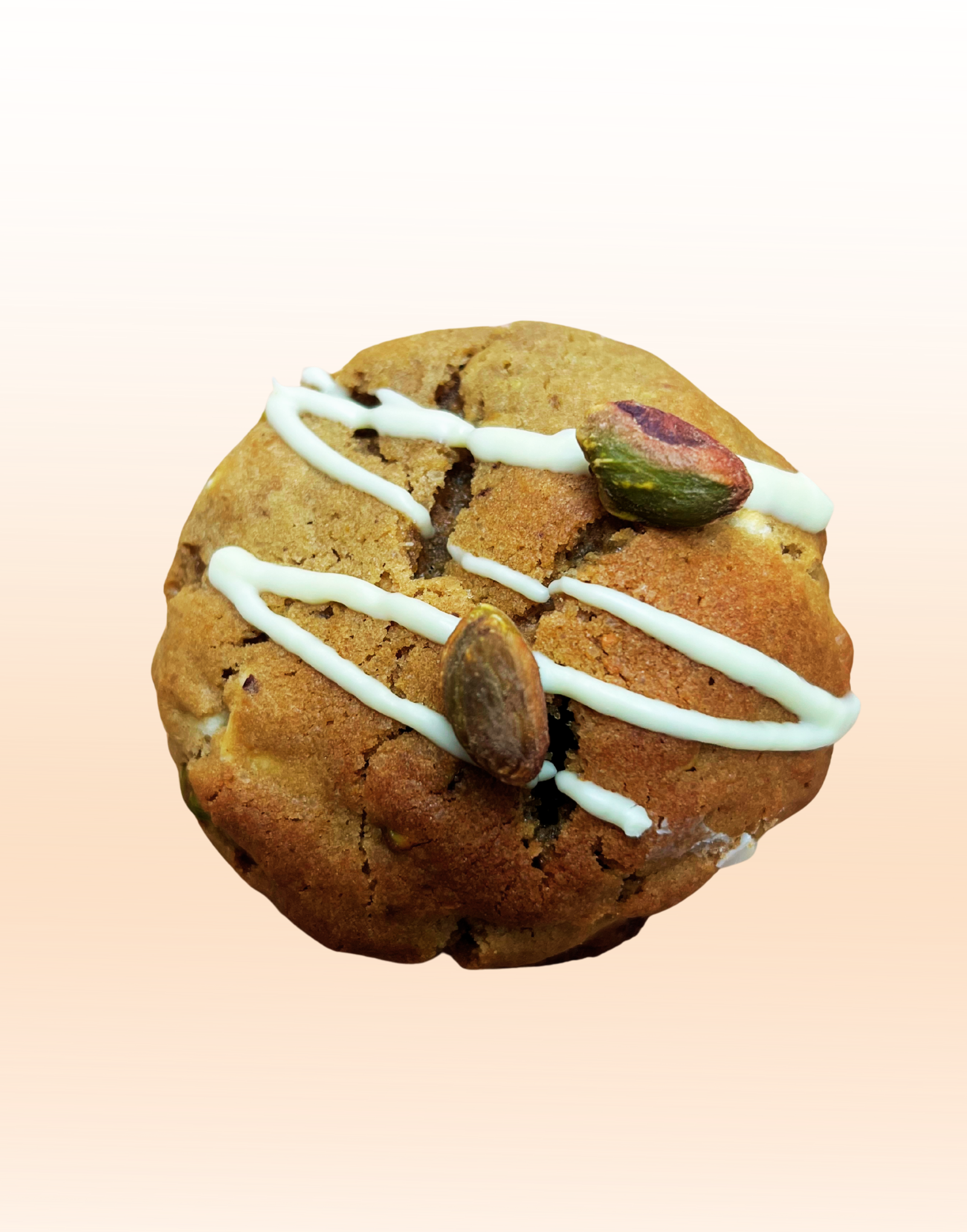 Cookie à la pistache et pépites de chocolat blanc